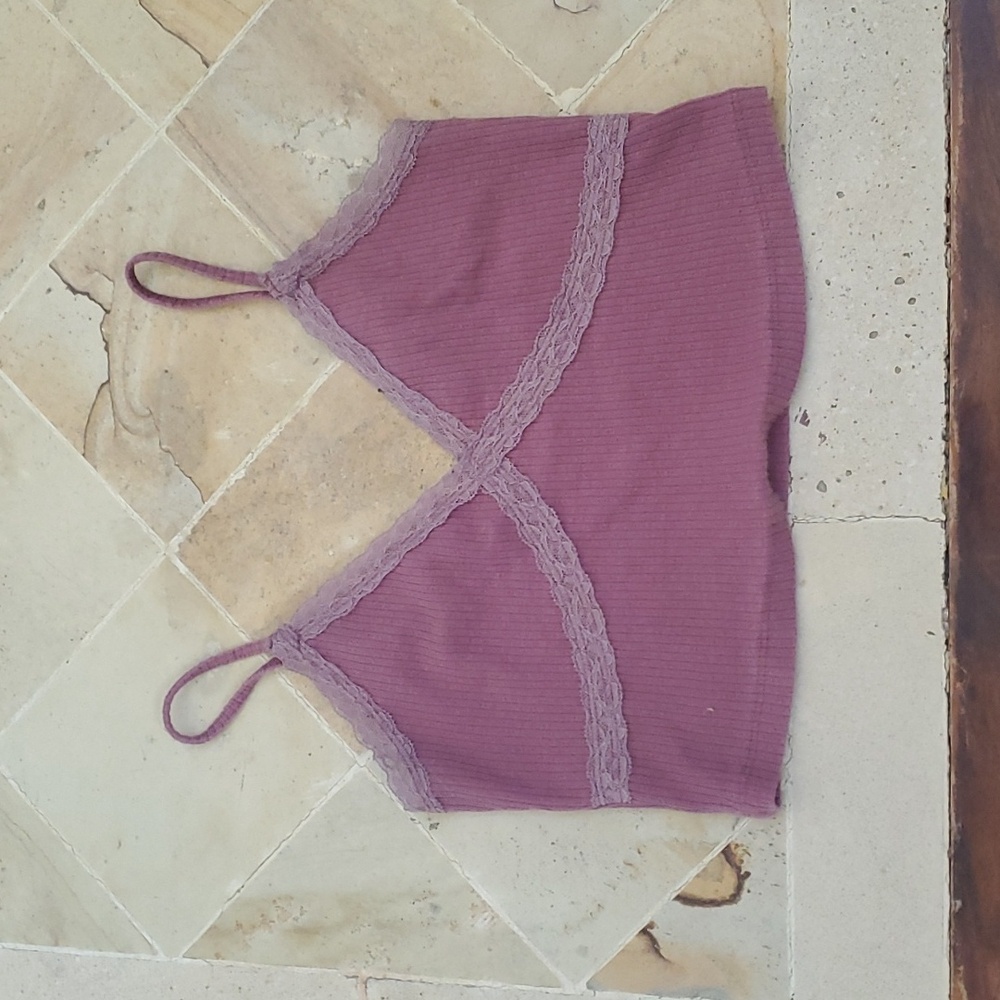 Purple M Aeropostale Crop Top